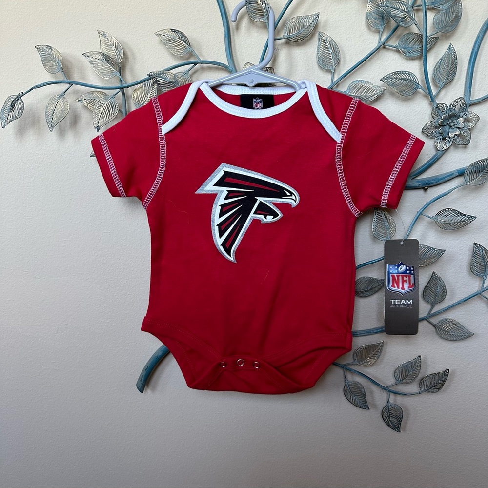 Atlanta Falcons infants red short-sleeve onesie Sz 6-9 months NWT